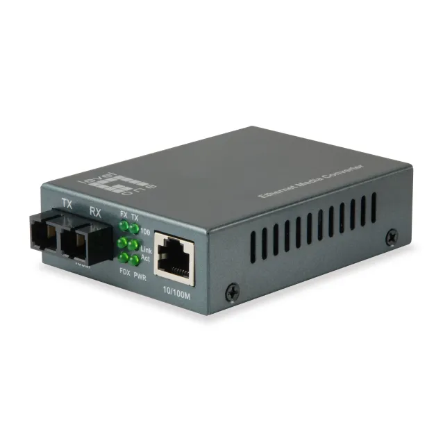 LevelOne FVT-1104 convertitore multimediale di rete 100 Mbit/s 1310 nm Modalità singola Nero