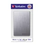 Hard disk esterno Verbatim Disco rigido portatile Store 'n' Go ALU Slim da 1 TB Grigio Siderale [53662]