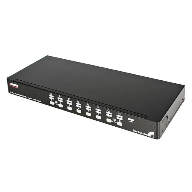 StarTech.com Switch KVM USB PS/2 a 16 porte montabile rack 1U, con OSD [SV1631DUSBGB]
