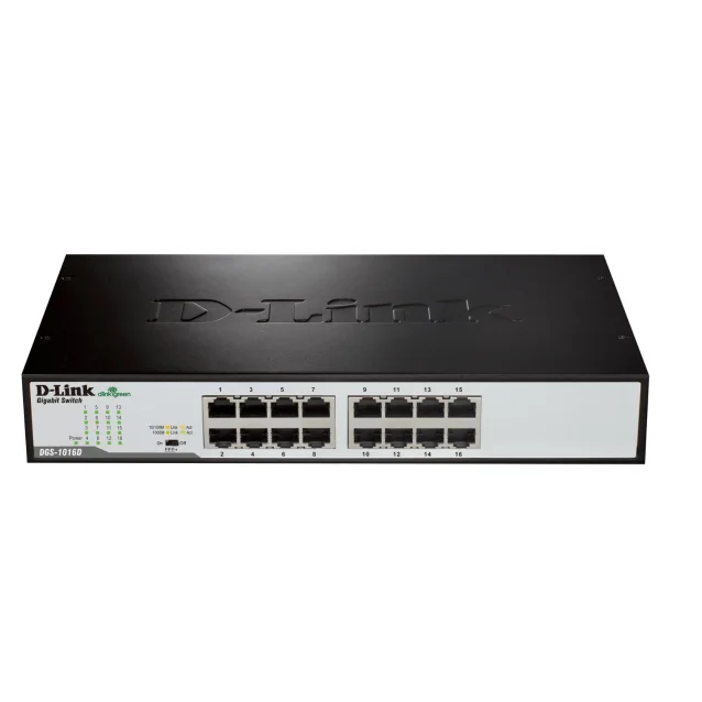 D-Link DGS-1016D/E switch di rete Non gestito Nero, Metallico [DGS-1016D/E]