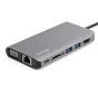 StarTech.com Adattatore multiporta USB C - Mini dock da viaggio USB-C con HDMI 4K o VGA 1080p Hub 3.0 3x, SD, GbE, audio, pass-through PD 100 W Docking station portatile per laptop / tablet [DKT30CHVAUSP]