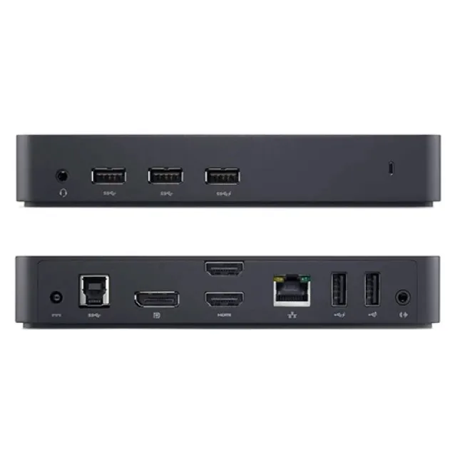 DELL D3100 Cablato Nero (USB 3.0 Ultra HD Triple Video Dock includes power cable. For UK,EU.) [452-BBOR]
