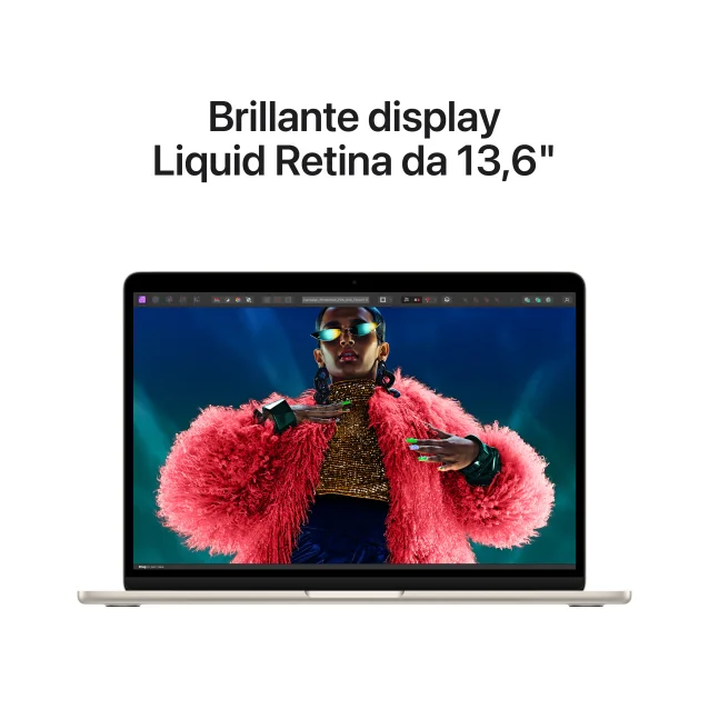 Notebook Apple MacBook Air 13'' M3 chip con core 8 CPU e GPU, 8GB, 256GB SSD Galassia [MRXT3T/A]