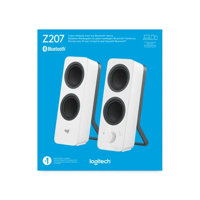 Logitech Z207 altoparlante Bianco Con cavo e senza 5 W [980-001292]