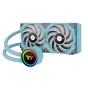 Ventola per PC Thermaltake CL-W319-PL12TQ-A sistema di raffreddamento computer Processore Raffreddatore liquidi tutto in uno 12 cm Turchese 1 pz [CL-W319-PL12TQ-A]