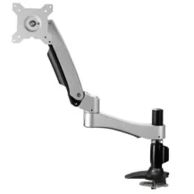 Amer Mounts Networks AMR1APL supporto da tavolo per Tv a schermo piatto 66 cm [26] Morsa Nero, Argento (LONG ARTICULATING MNTR ARM - GROMMET) [AMR1APL]