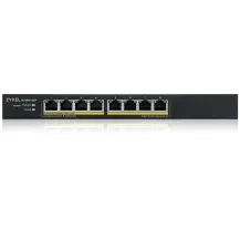 Switch di rete Zyxel GS1915-8EP Gestito L2 Gigabit Ethernet (10/100/1000) Supporto Power over (PoE) Nero [GS1915-8EP-EU0101F]