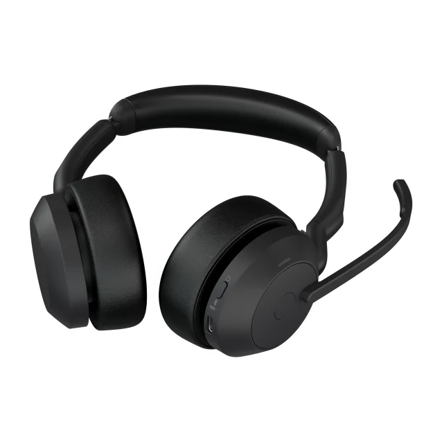 Cuffia con microfono Jabra 25599-989-899 cuffia e auricolare Wireless A Padiglione Ufficio Bluetooth Base di ricarica Nero [25599-989-899]