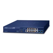 PLANET GS-5220-8UP2T2X switch di rete Gestito L3 Gigabit Ethernet [10/100/1000] Supporto Power over [PoE] 1U Blu (L2+/L4 8-Port 10/100/1000T - 75W 802.3bt PoE + 2-Port 10G SFP+ Managed Switch [240W Budget, ERPS Ring, [GS-5220-8UP2T2X]