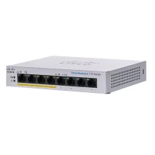 Switch di rete Cisco CBS110 Non gestito L2 Gigabit Ethernet [10/100/1000] Desktop Grigio (Cisco Business 110 Series 110-8T-D - unmanaged 8 x 10/100/1000 desktop, rack-mountable, wall-mountable DC power) [CBS110-8T-D-UK]