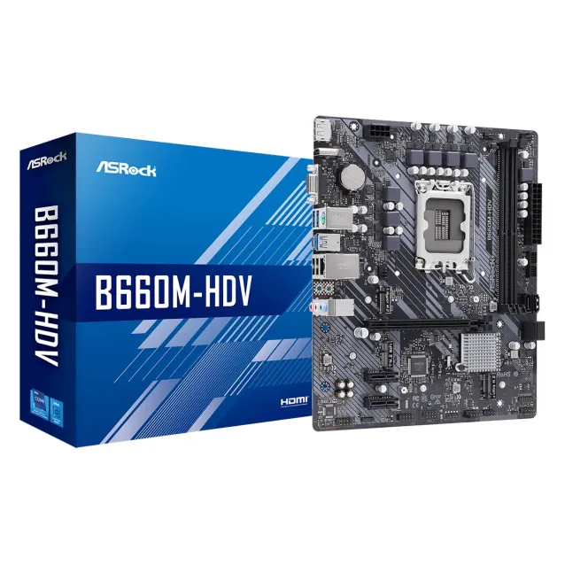 Scheda madre Asrock B660M-HDV Intel B660 LGA 1700 micro ATX [90-MXBH40-A0UAYZ]