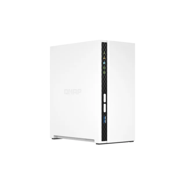 QNAP TS-233 server NAS e di archiviazione Mini Tower Collegamento ethernet LAN Bianco Cortex-A55 [TS-233]