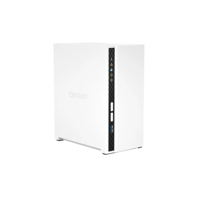 QNAP TS-233 server NAS e di archiviazione Mini Tower Collegamento ethernet LAN Bianco Cortex-A55 [TS-233]