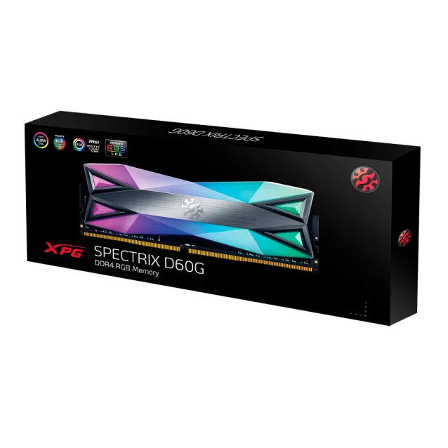 XPG SPECTRIX D60G DDR4 RGB memoria 16 GB 2 x 3200 MHz [AX4U320016G16A-DT60]