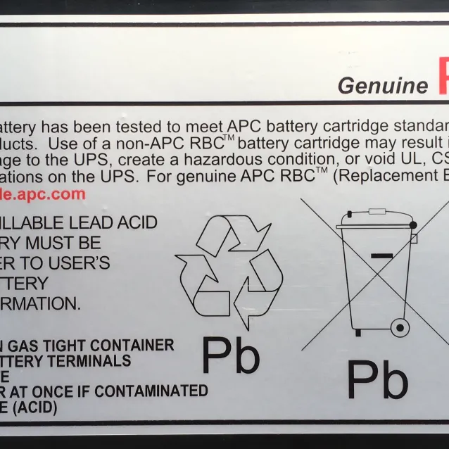 APC RBC6 UPS battery Sealed Lead Acid (VRLA)