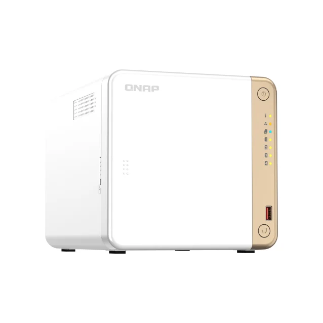 QNAP TS-462-4G server NAS e di archiviazione Tower Collegamento ethernet LAN Bianco N4505 [TS-462-4G]