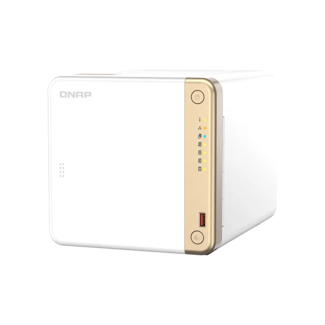 QNAP TS-462-4G server NAS e di archiviazione Tower Collegamento ethernet LAN Bianco N4505 [TS-462-4G]