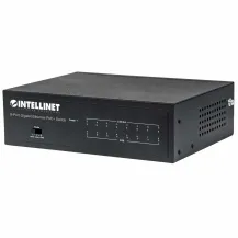 Intellinet 8-Port Gigabit Ethernet PoE+ Switch, IEEE 802.3at/af Power over Ethernet (PoE+/PoE) Compliant, 60 W, Desktop (Euro 2-pin plug)