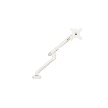 BakkerElkhuizen BE Flexible Single 88,9 cm [35] Bianco Scrivania (Bakker Elkhuizen Easy-fit White Monitor Arm with mechanical spring. Suitable for clamp and bolt through applications; includes handy weight indicator; easy adjustable su [BNEBFSW]