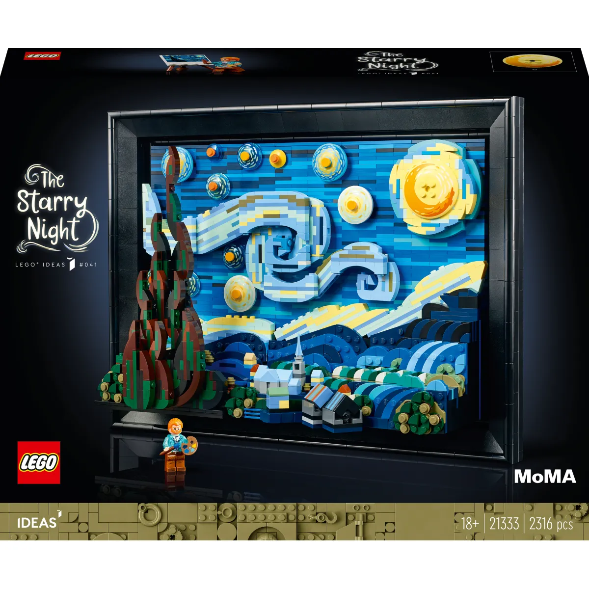 LEGO Vincent Van Gogh: Notte stellata [Parte 4] - Live Building