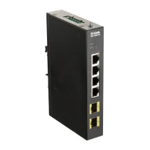 D-Link DIS-100G-6S switch di rete Non gestito Gigabit Ethernet (10/100/1000) Nero [DIS-100G-6S]