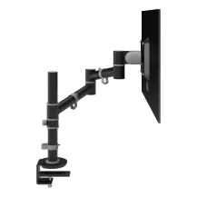 Dataflex Viewgo braccio porta monitor - scrivania 123 (Dataflex single arm black desk clamp and bolt through mounts depth adjustment [1Year warranty]) [48.123]