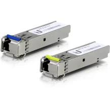 Lanview MicroOptics MO-UF-SM-1G-S-2 modulo del ricetrasmettitore di rete Fibra ottica 1000 Mbit/s SFP (SFP Tx1310/1550nm, SMF, 3 km - [1310/1550nm], 1 pair, 2 pack **100% Ubiquiti Compatible** Warranty: 36M) [MO-UF-SM-1G-S-2]