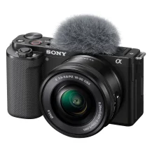 Fotocamera digitale Sony α ZV-E10 + 16-50mm Zoom MILC 24,2 MP CMOS 6000 x 4000 Pixel Nero [ZVE10LBDI.EU]