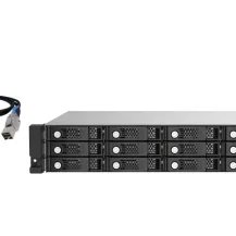 QNAP TL-R1220Sep-RP HDD/SSD enclosure Black, Grey 2.5/3.5
