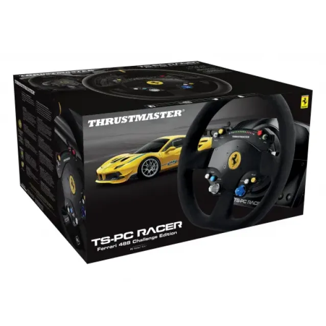 Thrustmaster TS-PC Racer Ferrari 488 Challenge Edition Nero USB 2.0 Volante Analogico/Digitale [4420274]