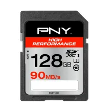 PNY High Performance memoria flash 128 GB SDXC Classe 10 UHS-I (PNY 128GB 90MB/s [while stocks last] [5Years warranty]) [SD128HIGPER90-EF]