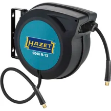 HAZET 9040N-13 avvolgitubo da giardino Rocchetto montato a muro Automatico Nero, Blu [9040N-13]