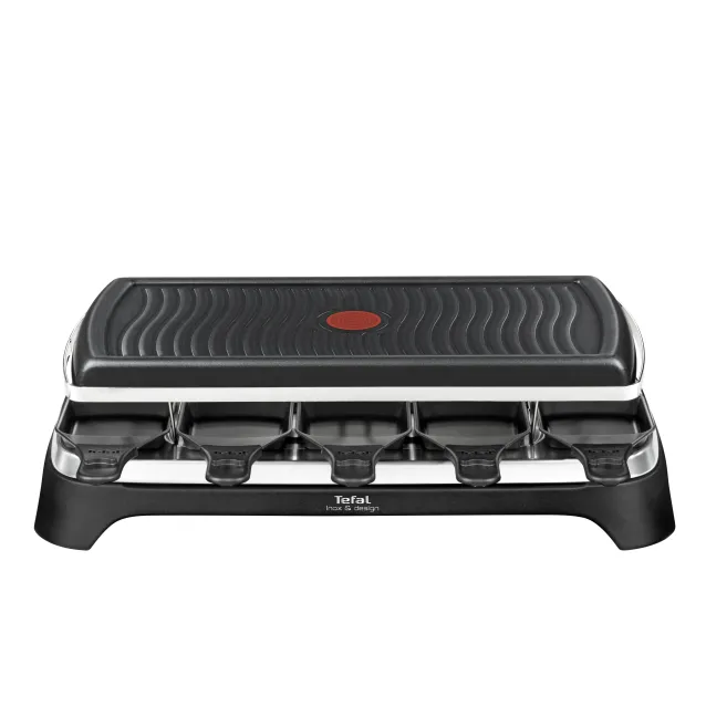 Tefal RE4588 griglia per raclette 10 persona(e) 1350 W Nero, Acciaio inossidabile [RE4588]
