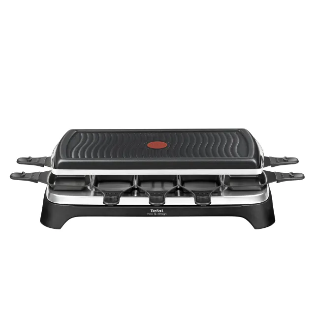 Tefal RE4588 griglia per raclette 10 persona(e) 1350 W Nero, Acciaio inossidabile [RE4588]