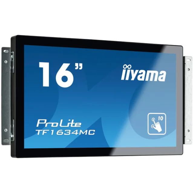 iiyama ProLite TF1634MC-B6X Monitor PC 39,6 cm [15.6] 1366 x 768 Pixel LED Touch screen Nero (Iiyama 16 Black) [TF1634MC-B6X]