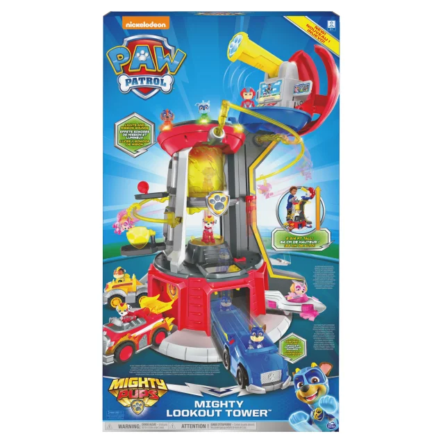 SCOPRI LE OFFERTE ONLINE SU Spin Master PAW Patrol , set di gioco e Torre  controllo Mighty Pups Super PAWs con luci ed effetti sonori, per bambini  dai 3 anni in su [6053408]