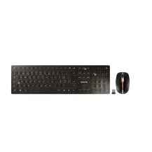 CHERRY DW 9100 SLIM tastiera Mouse incluso RF senza fili + Bluetooth QWERTZ Svizzere Nero [JD-9100CH-2]