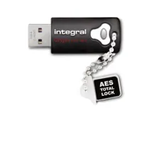 Integral INFD64GCRY3.0140-2 unità flash USB 64 GB tipo A 3.2 Gen 1 [3.1 1] Nero (64GB HARDWARE ENCRYPTED 3.0 DRIVE SECURE PASSWORD 256 AES FIPS 140-2 CRYPTO INTEGRAL) [INFD64GCRY3.0140-2]