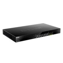 D-Link DMS-1100-10TP switch di rete Gestito L2 2.5G Ethernet [100/1000/2500] Supporto Power over [PoE] 1U Nero (8-Port BASE-T PoE and 2-port 10G) [DMS-1100-10TP]