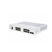 Switch di rete Cisco CBS350 Gestito L3 Gigabit Ethernet [10/100/1000] Supporto Power over [PoE] Desktop Nero, Grigio (Cisco Business 350 Series 350-16P-E-2G - Managed 16 x 10/100/1000 [PoE+] + 2 SFP rack-mountable PoE+ [120 W]) [CBS350-16P-E-2G-UK]