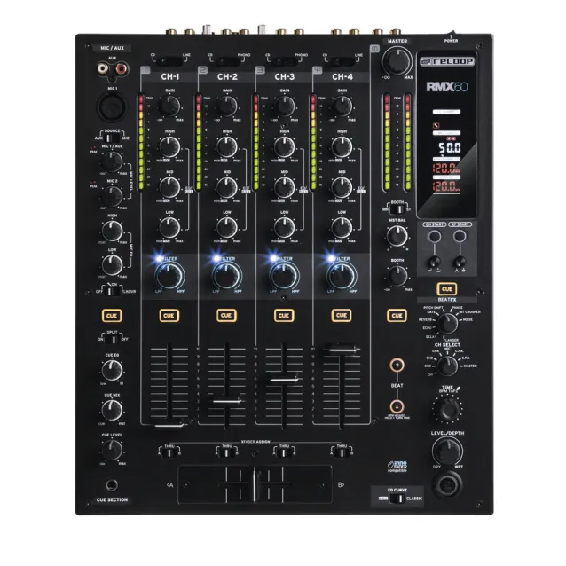 Reloop RMX-60 mixer audio 5 canali 20 - 20000 Hz Nero [RMX-60]