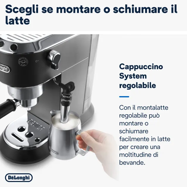 Macchina per caffè De’Longhi Dedica Style EC 685.BK Manuale espresso 1,1 L [132106140]