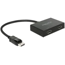DeLOCK 87665 cavo e adattatore video 0,3 m DisplayPort 2 x Nero [87665]