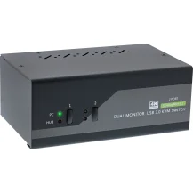 InLine Switch KVM Desktop , 2 porte, Dual-Monitor DP 1.2, 4K, USB 3.0, Audio [63652I]