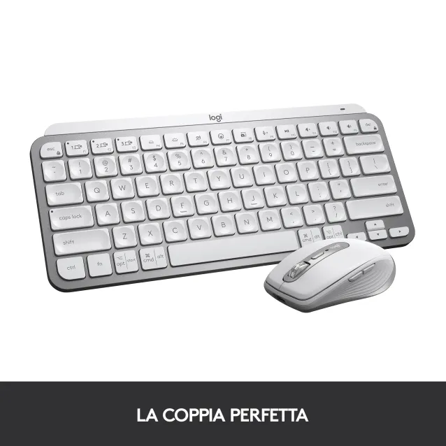 Logitech MX Keys Mini tastiera RF senza fili + Bluetooth QWERTY Italiano Grigio [920-010489]