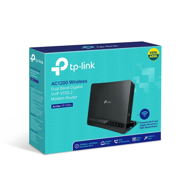 TP-Link VR1200v router cablato Nero [Archer VR1200V]