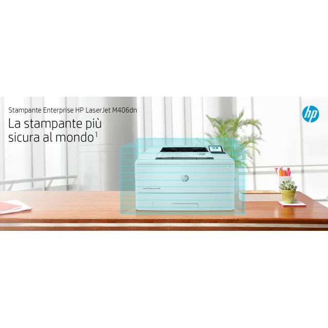 Stampante laser HP LaserJet Enterprise M406dn, Bianco e nero, per  Aziendale, Stampa, Compatta; Avanzate funzionalità di sicurezza; Stampa  fronte/retro; Efficienza energetica; da porta USB frontale [3PZ15A]: info e  prezzi