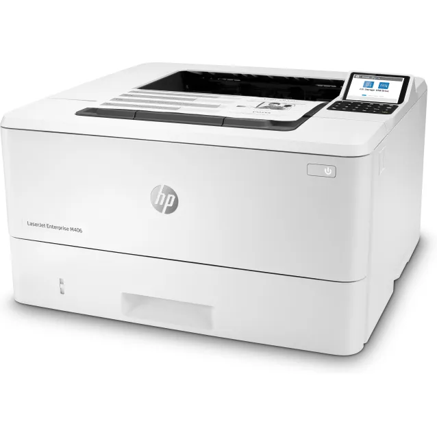 Stampante laser HP LaserJet Enterprise M406dn, Bianco e nero, per  Aziendale, Stampa, Compatta; Avanzate funzionalità di sicurezza; Stampa  fronte/retro; Efficienza energetica; da porta USB frontale [3PZ15A]: info e  prezzi