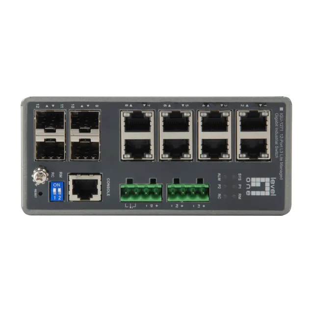 LevelOne IGU-1271 switch di rete Gestito L3 Gigabit Ethernet (10/100/1000) Grigio [IGU-1271]