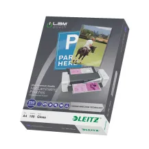Leitz iLAM UDT pellicola per plastificatrice 100 pz (Leitz 74840000 A4 2 x 250 Micron Pouch 100Pk) [74840000]
